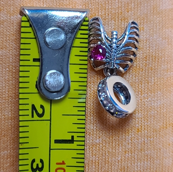 925 Sterling Silver Beating Heart Chest Skelton - Picture 9 of 10